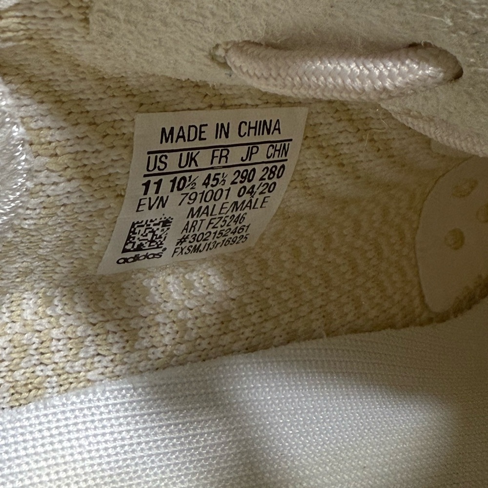 Adidas Yeezys Cream and Yellow Sneakers Men SZ 11.  Box9 - Picture 6 of 7